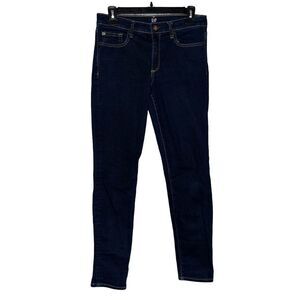Gap Denim 1969 Skinny Jeans Dark Indigo Wash Womens Size 6 Regular Stretch